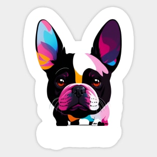 A cute French bulldog Sticker